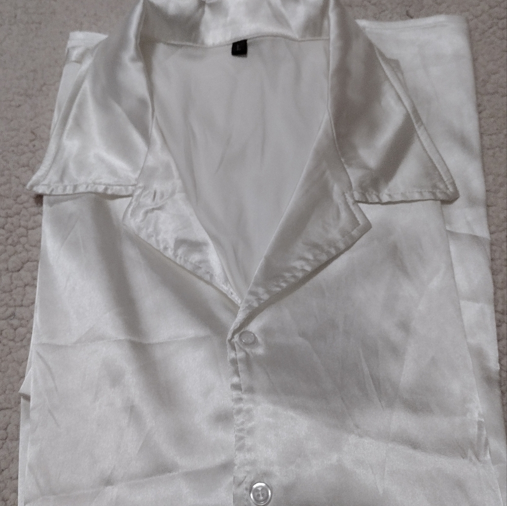 Long silk blouse